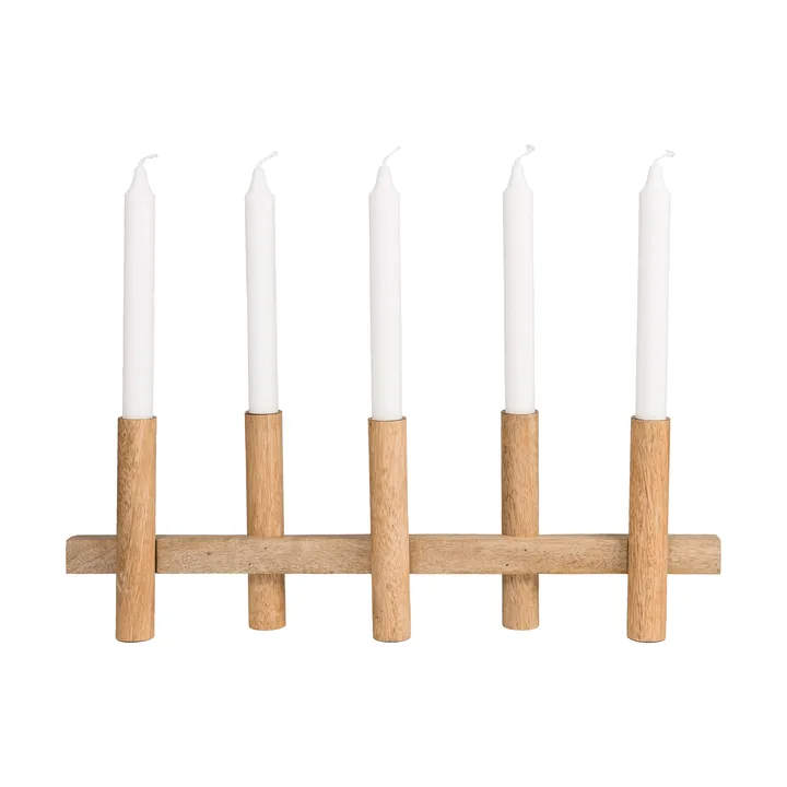 Ernst castiçal 5 velas - Madeira clara - ERNST