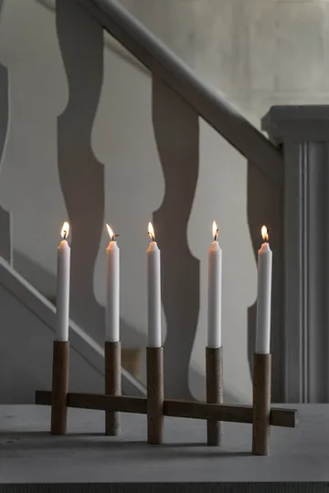 Ernst castiçal 5 velas - Madeira clara - ERNST
