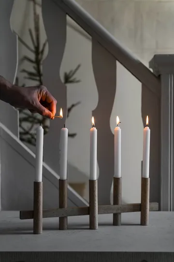 Ernst castiçal 5 velas - Madeira clara - ERNST