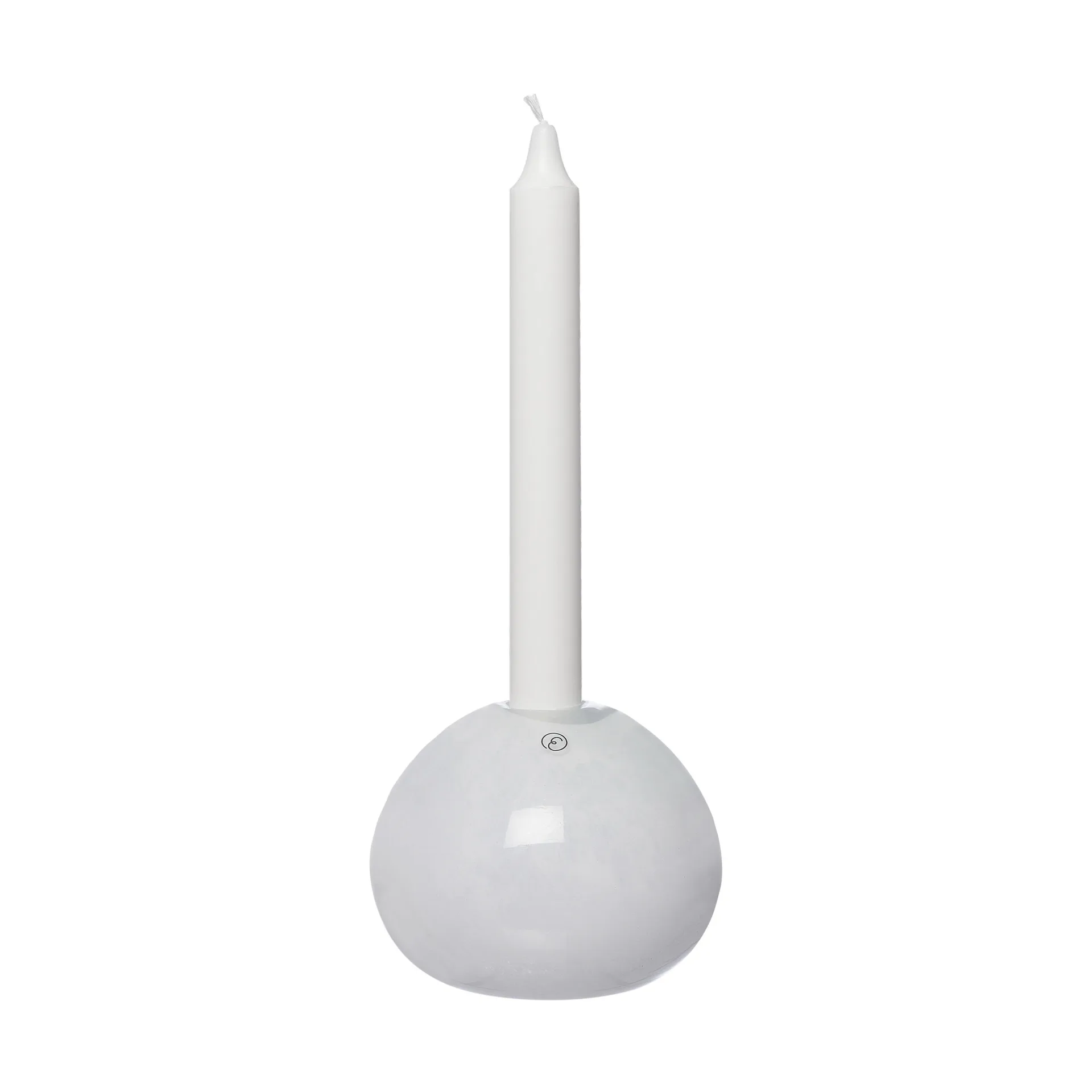 Ernst castiçal de vidro Ø11 cm, Branco ERNST