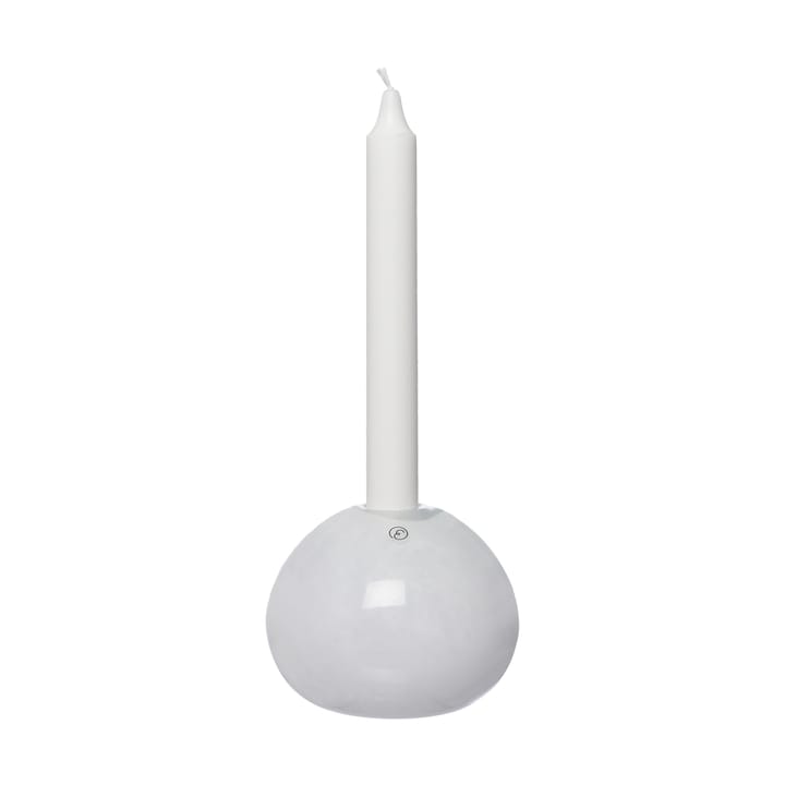 Ernst castiçal de vidro Ø11 cm - Branco - ERNST