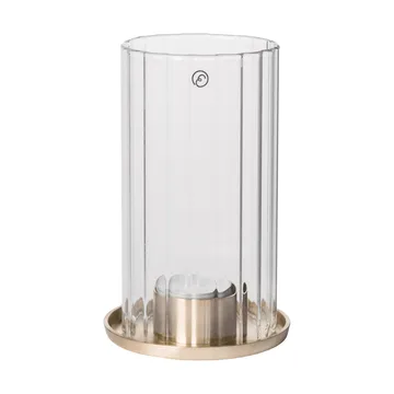 Ernst castiçal para vela tealight - Latão-vidro, Ø9x15 cm - ERNST