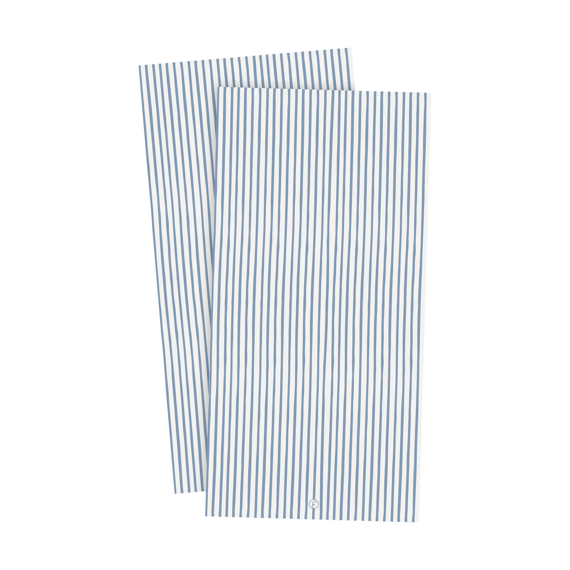 Ernst guardanapo com riscas 10x20 cm 20 unidades, Azul claro-branco ERNST