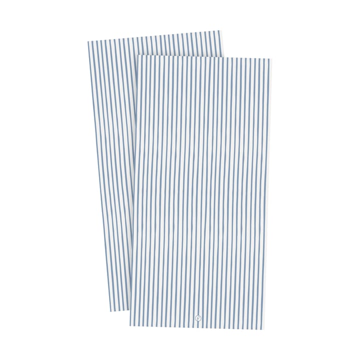 Ernst guardanapo com riscas 10x20 cm 20 unidades - Azul claro-branco - ERNST