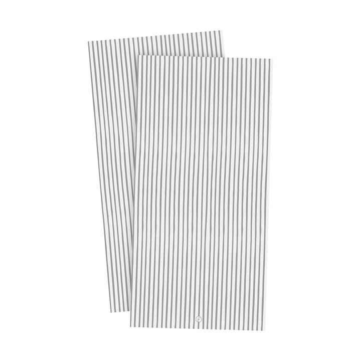 Ernst guardanapo com riscas 10x20 cm 20 unidades - Branco-riscas cinzentas - ERNST