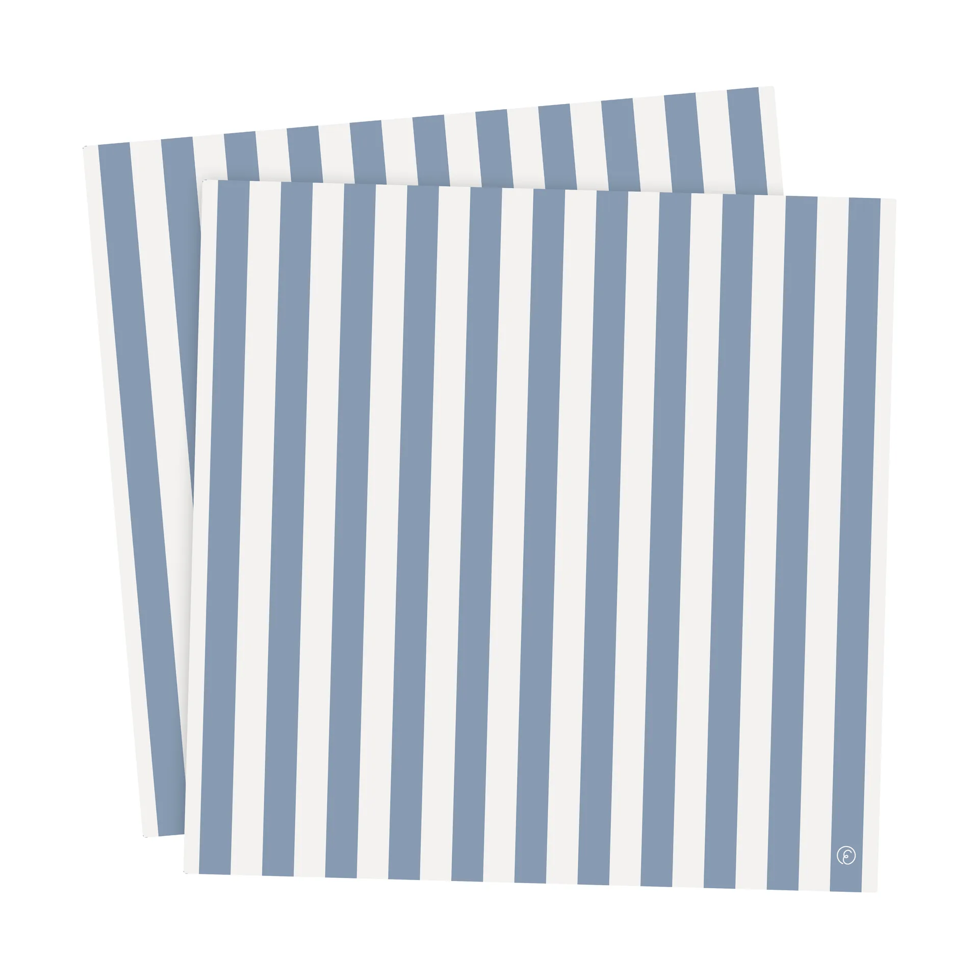 Ernst guardanapo com riscas 33x33 cm 20 unidades, Azul claro-branco ERNST