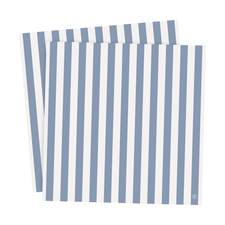 Ernst guardanapo com riscas 33x33 cm 20 unidades - Azul claro-branco - ERNST