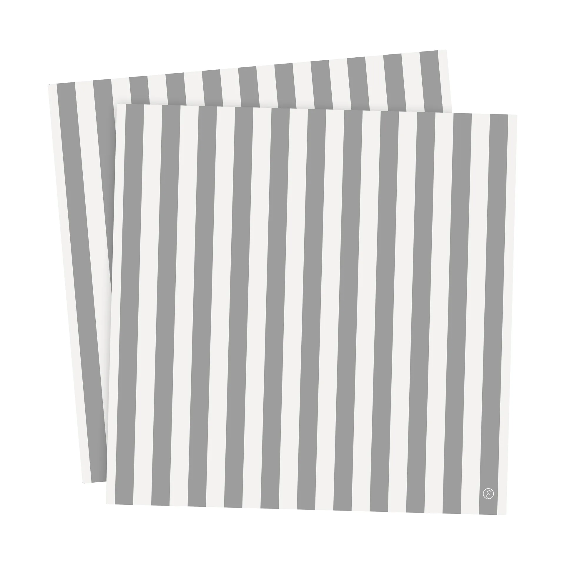Ernst guardanapo com riscas 33x33 cm 20 unidades, Branco-riscas cinzentas ERNST