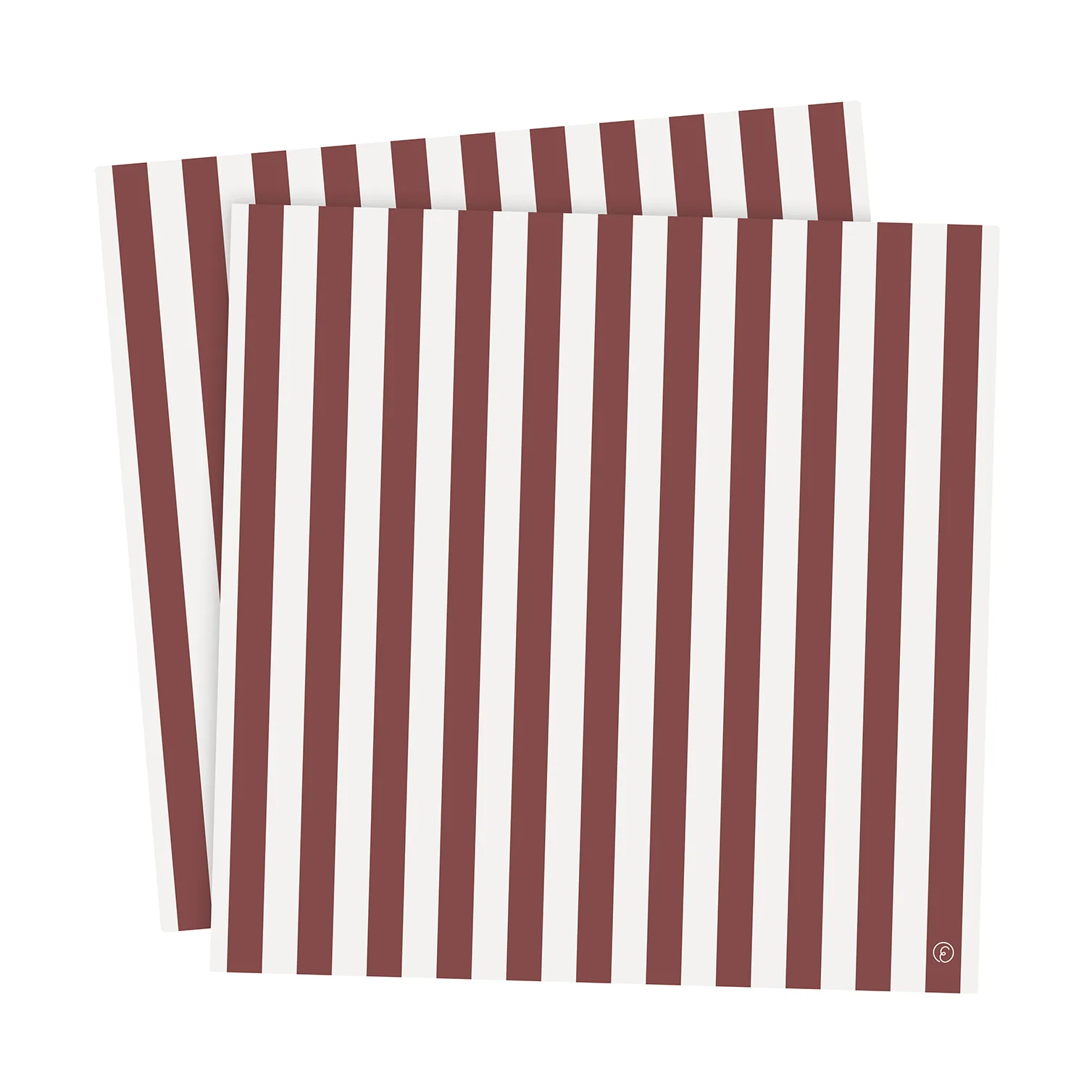 Ernst guardanapo com riscas 33x33 cm 20 unidades, Vermelho-branco ERNST
