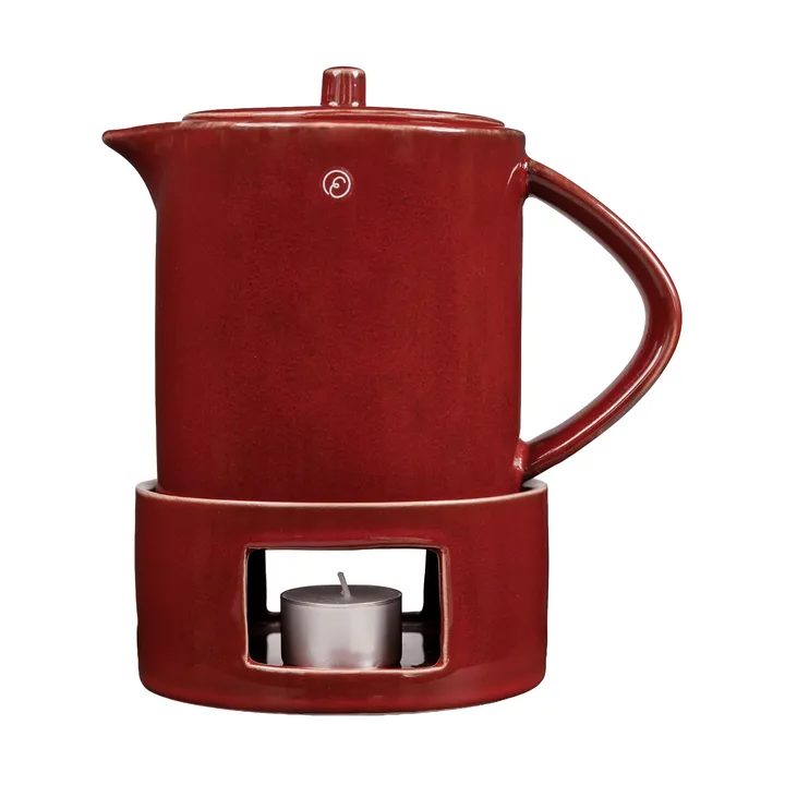 Ernst jarra de glögg com aquecedor - Vermelho - ERNST