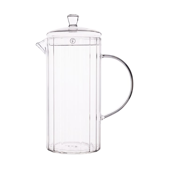 Ernst jarro de vidro estriada 1 L - Claro - ERNST