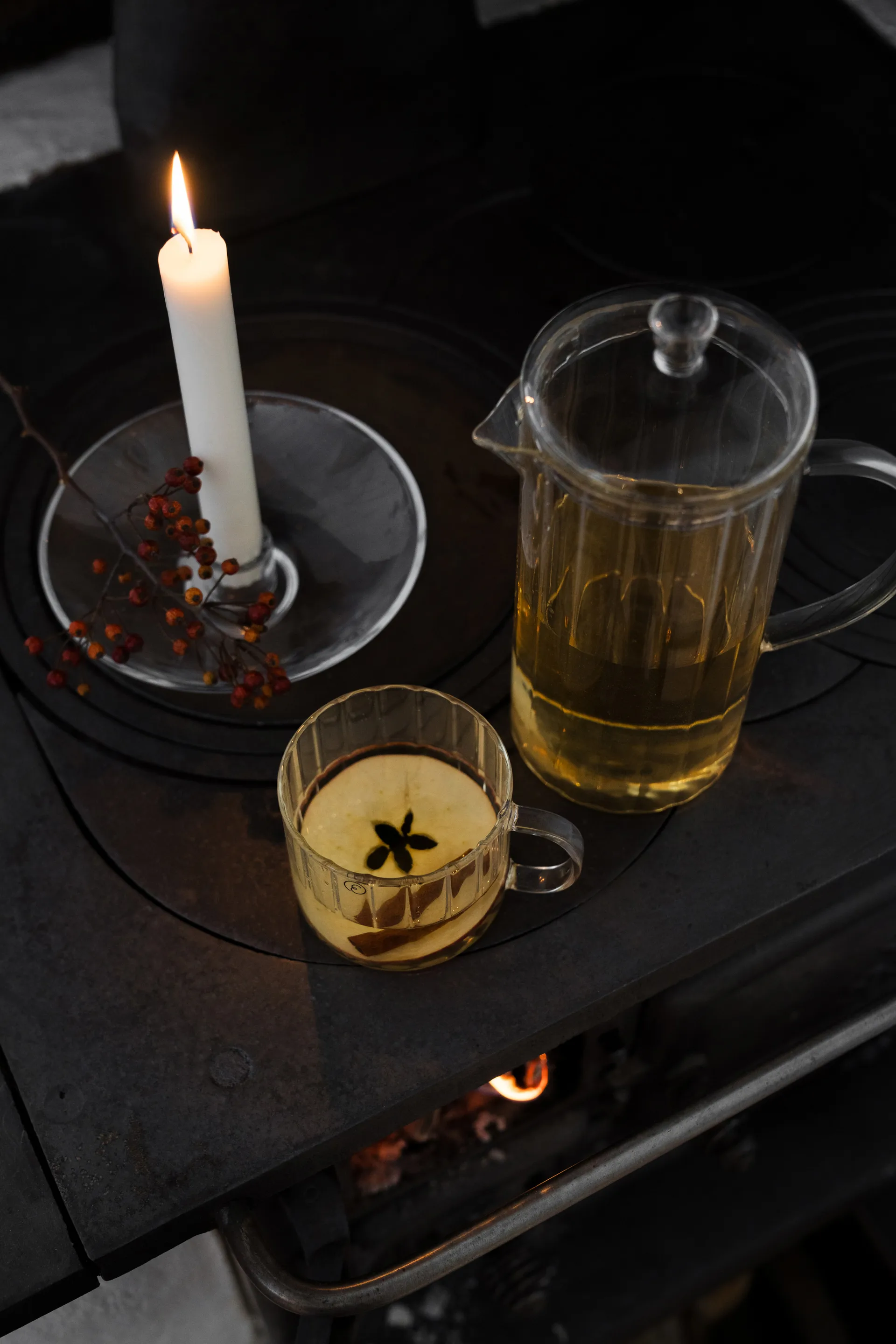 Ernst jarro de vidro estriada 1 L, Claro ERNST