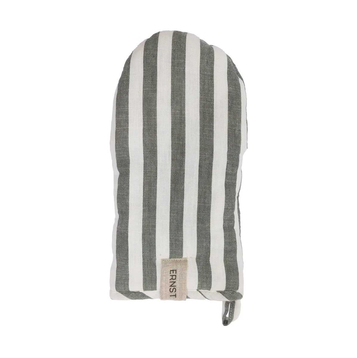 Ernst luva de forno às riscas largas, Verde-branco ERNST