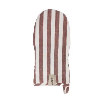 Ernst luva de forno às riscas largas - Vermelho-branco - ERNST