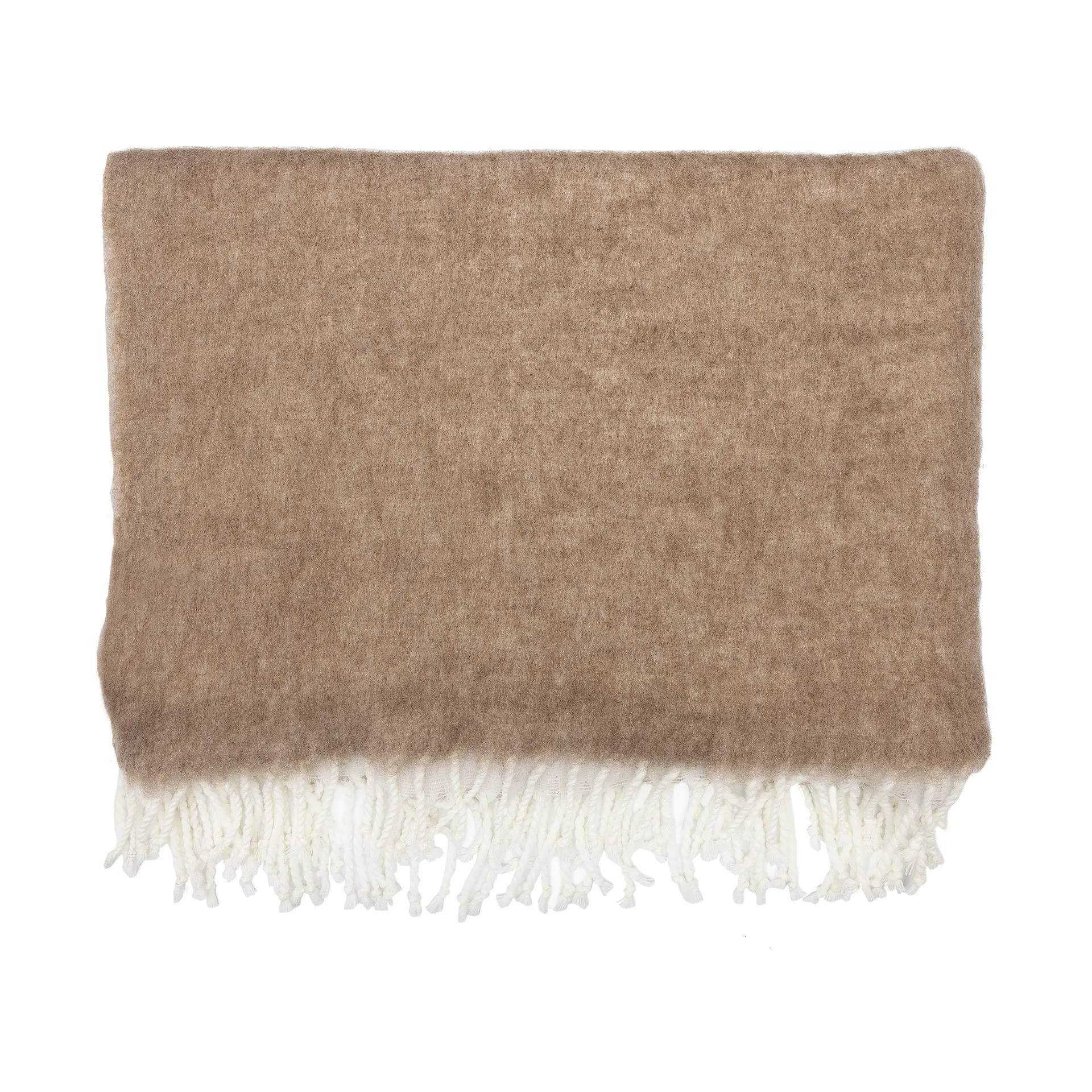 Ernst manta com franjas 130x170 cm, Beige ERNST
