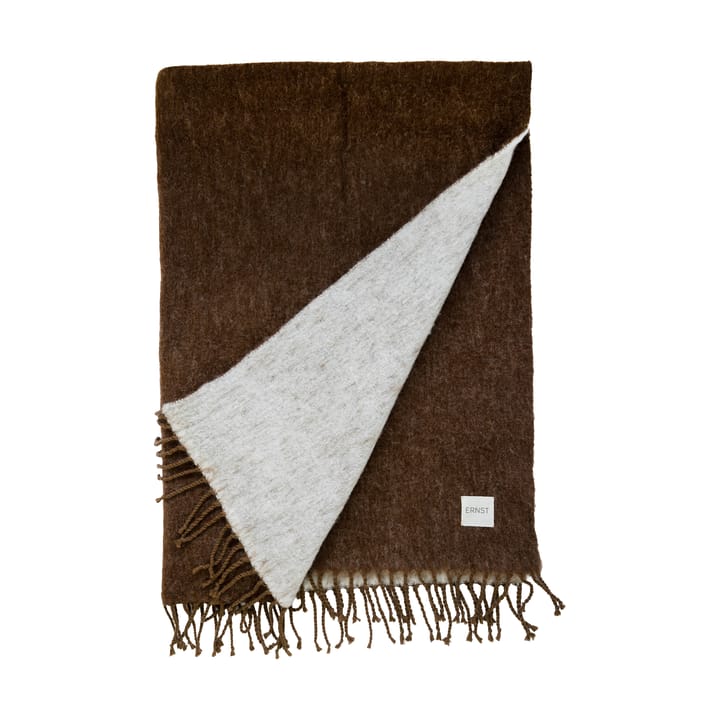 Ernst manta com franjas 130x170 cm - Caramelo-branco - ERNST