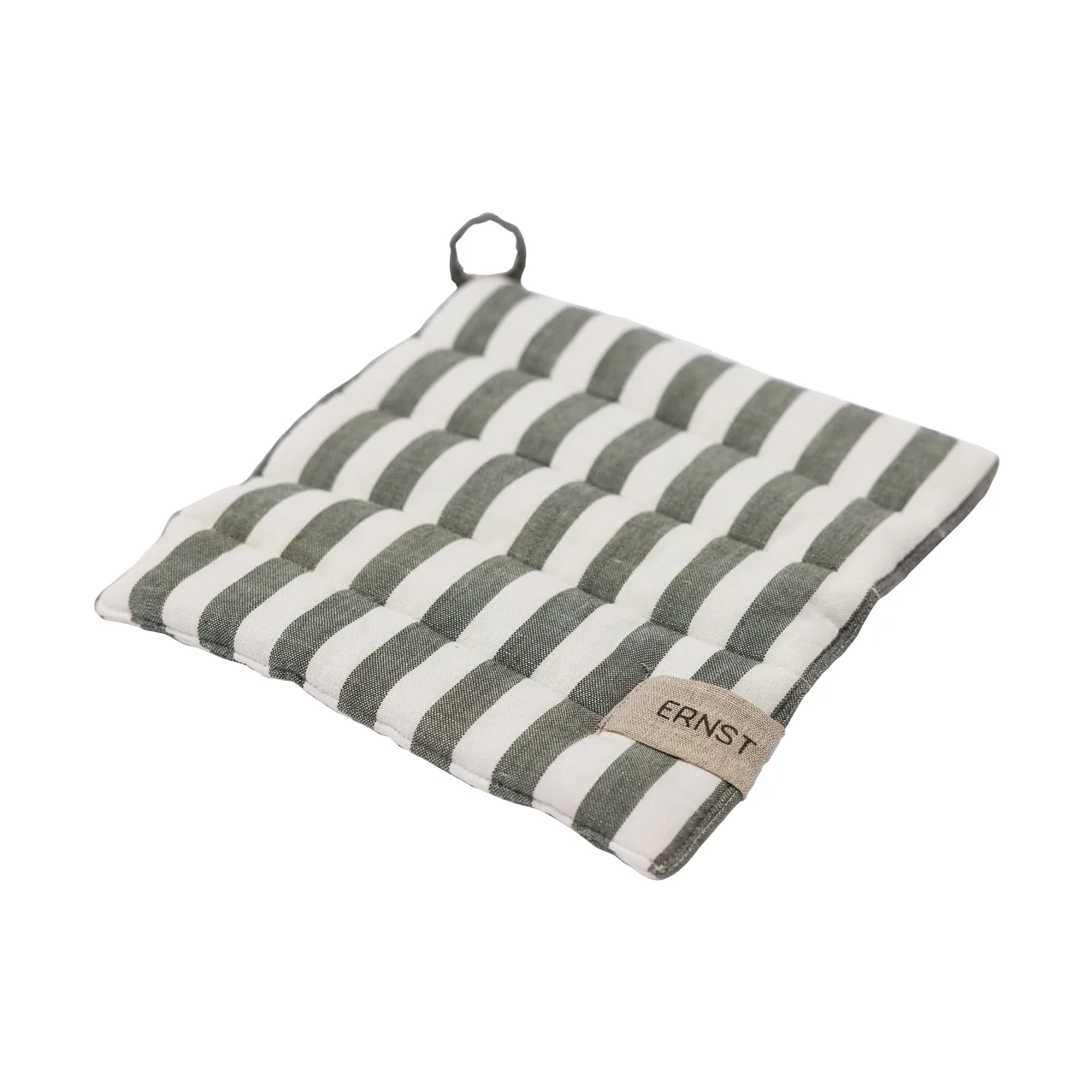 Ernst pega de forno às riscas largas 23x25 cm, Verde-branco ERNST