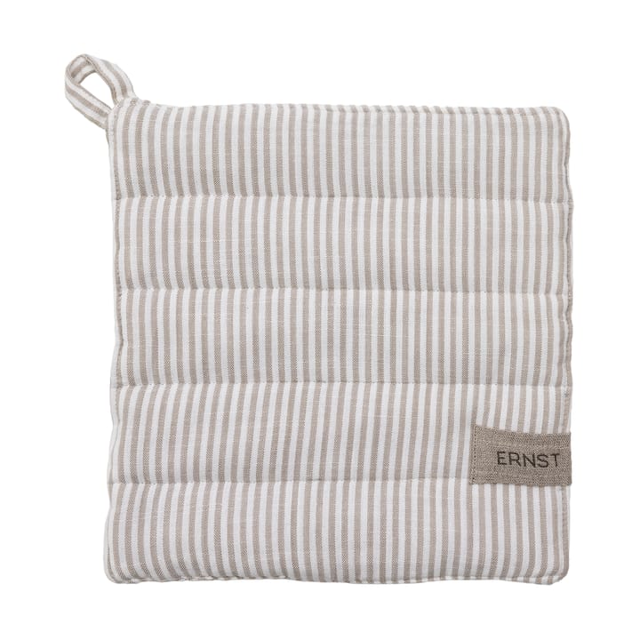 Ernst pega de forno riscas 23x25 cm - Bege-risca branca - ERNST