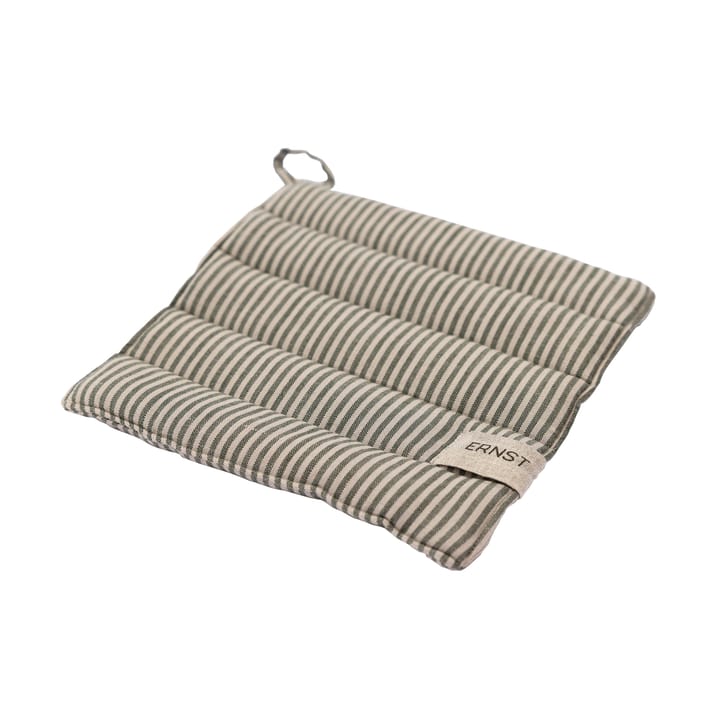 Ernst pega de forno riscas 23x25 cm - Verde-bege - ERNST