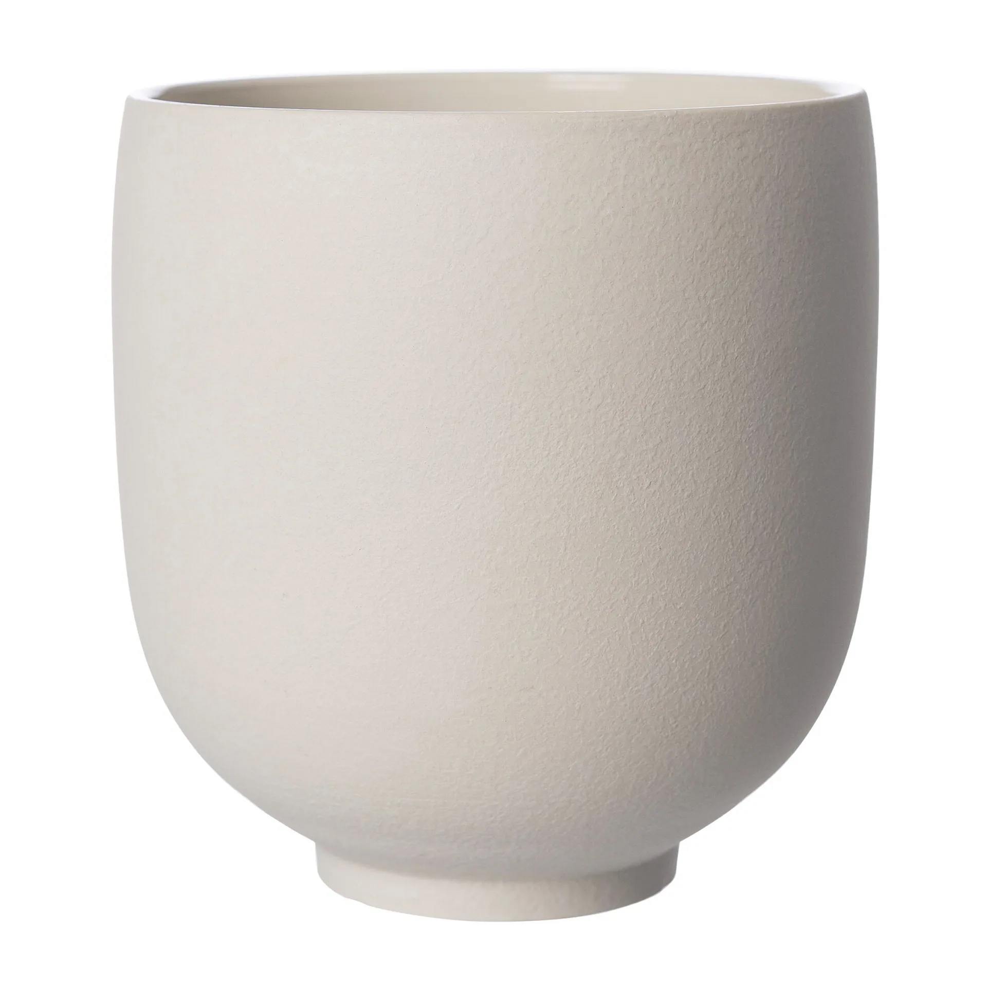Ernst pote de flores sobre pé natural branco, H21 cm Ø20 cm ERNST