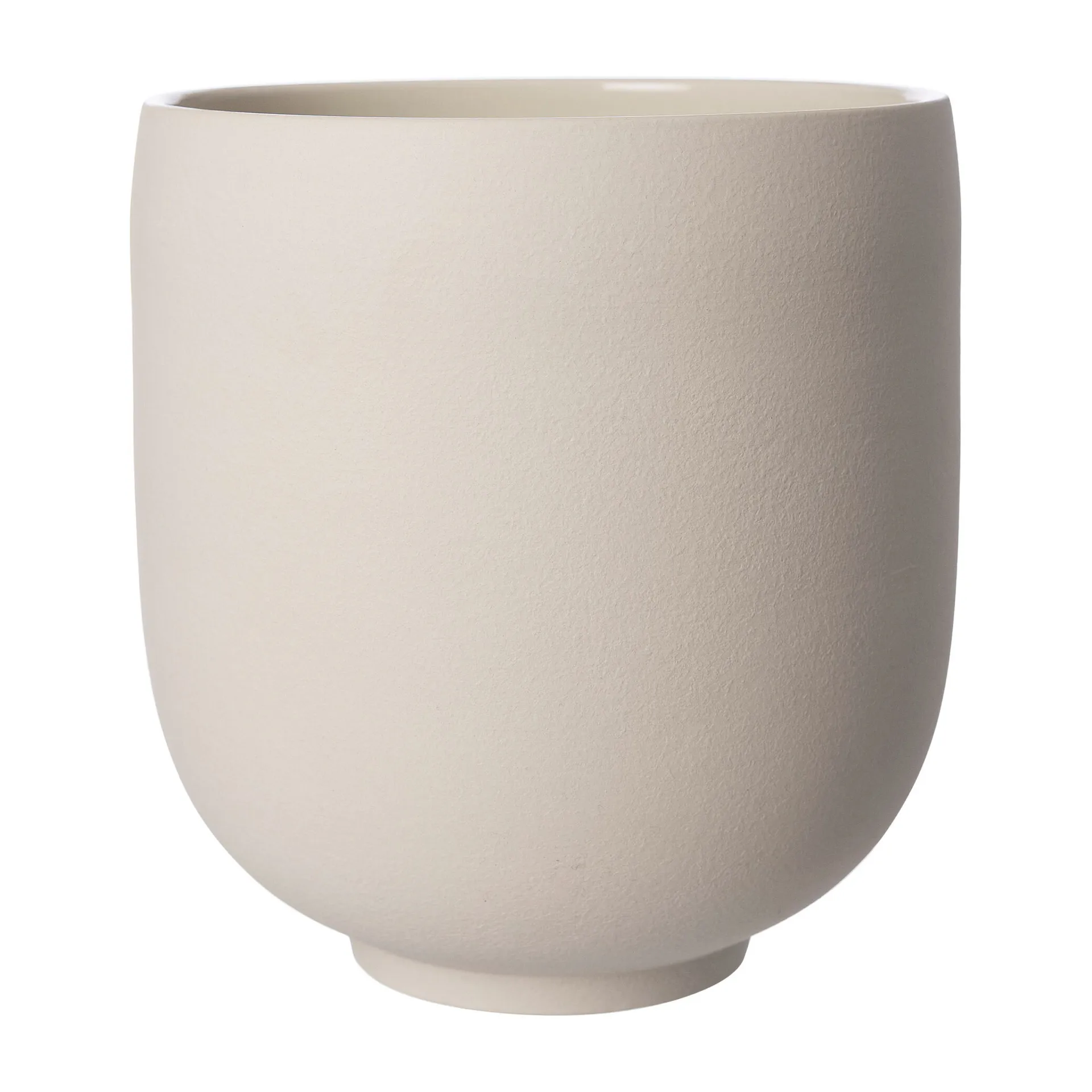 Ernst pote de flores sobre pé natural branco, H28 cm Ø26 cm ERNST