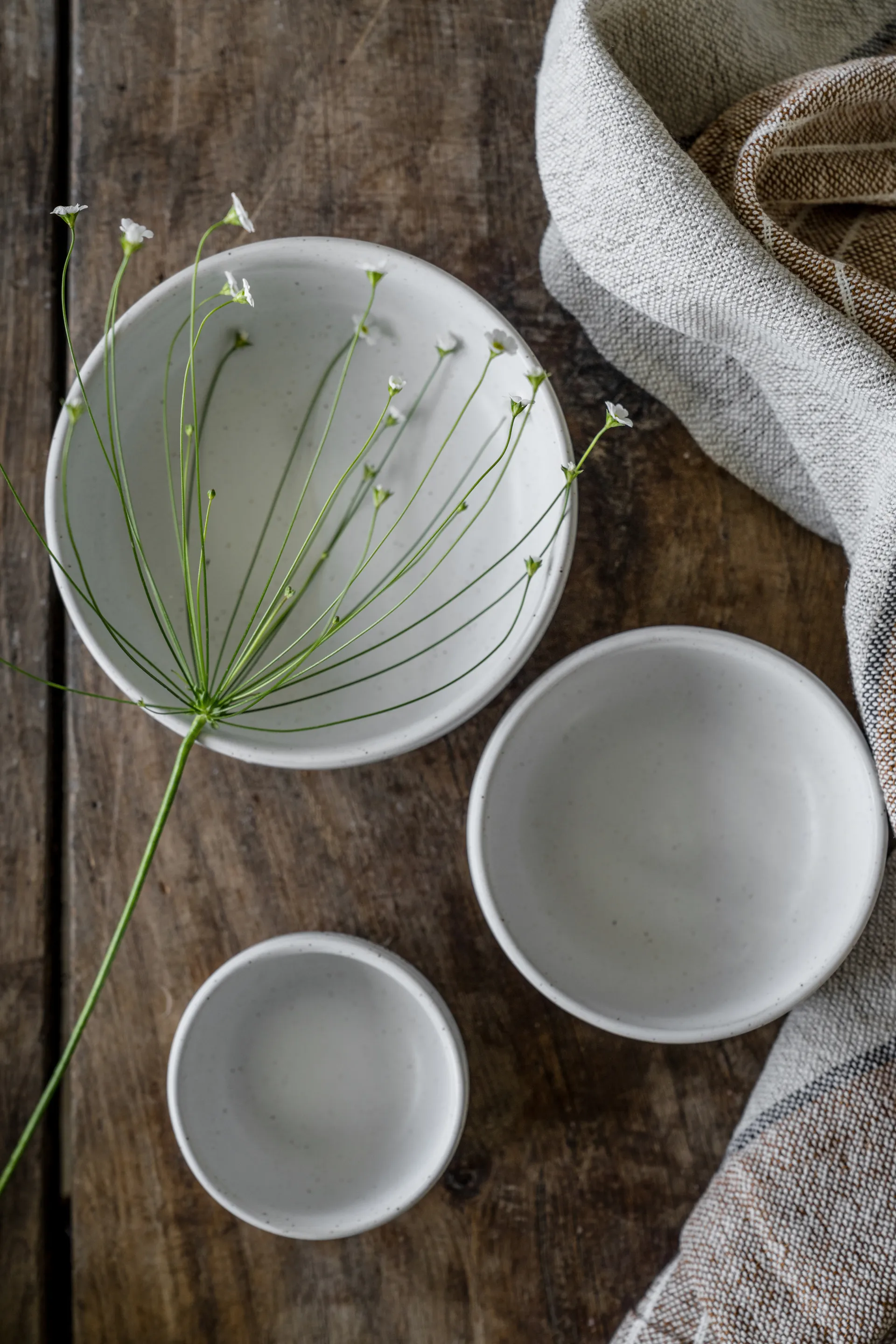 Ernst taça, Branco-base natural, Ø14 cm ERNST