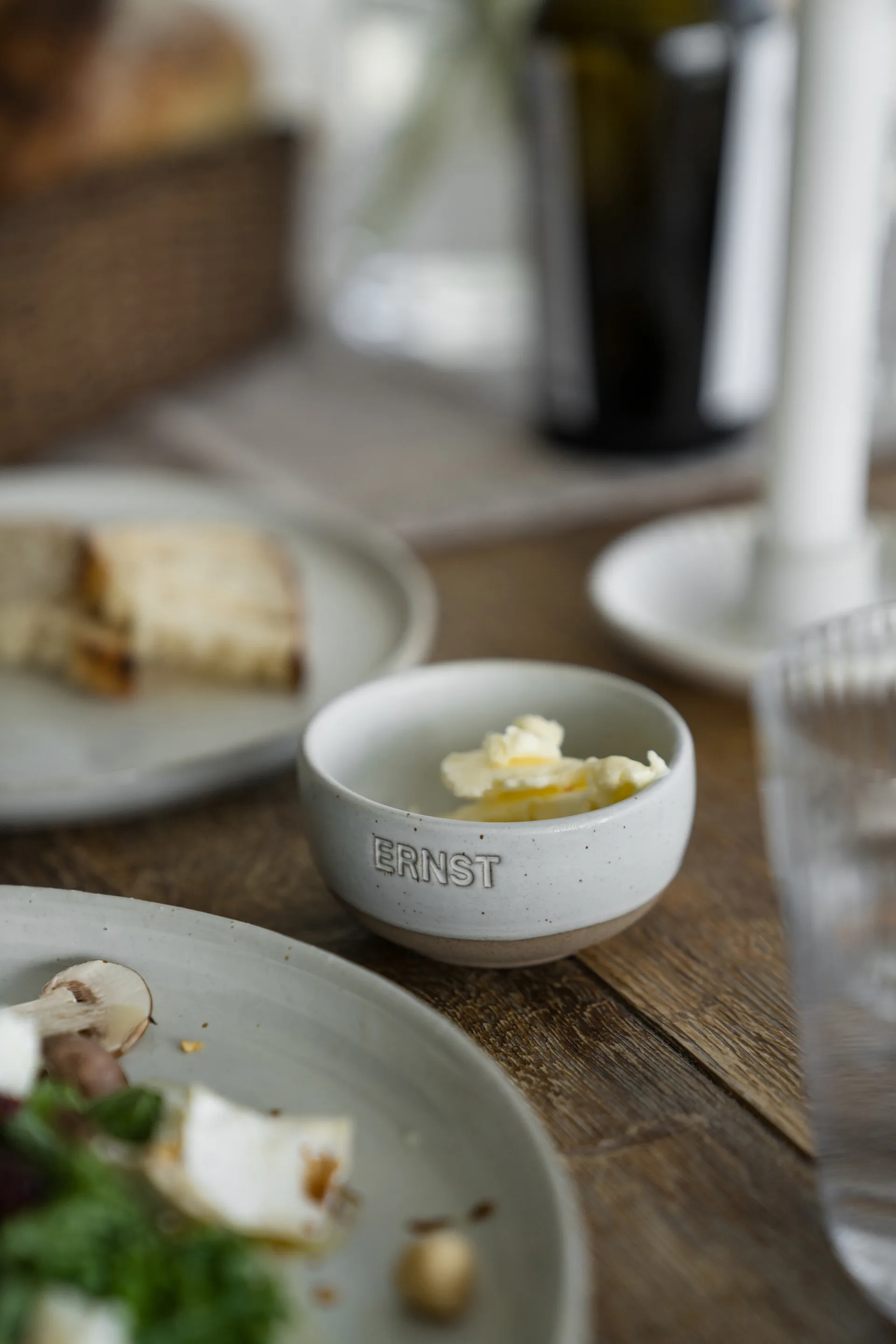 Ernst taça, Branco-base natural, Ø8 cm ERNST