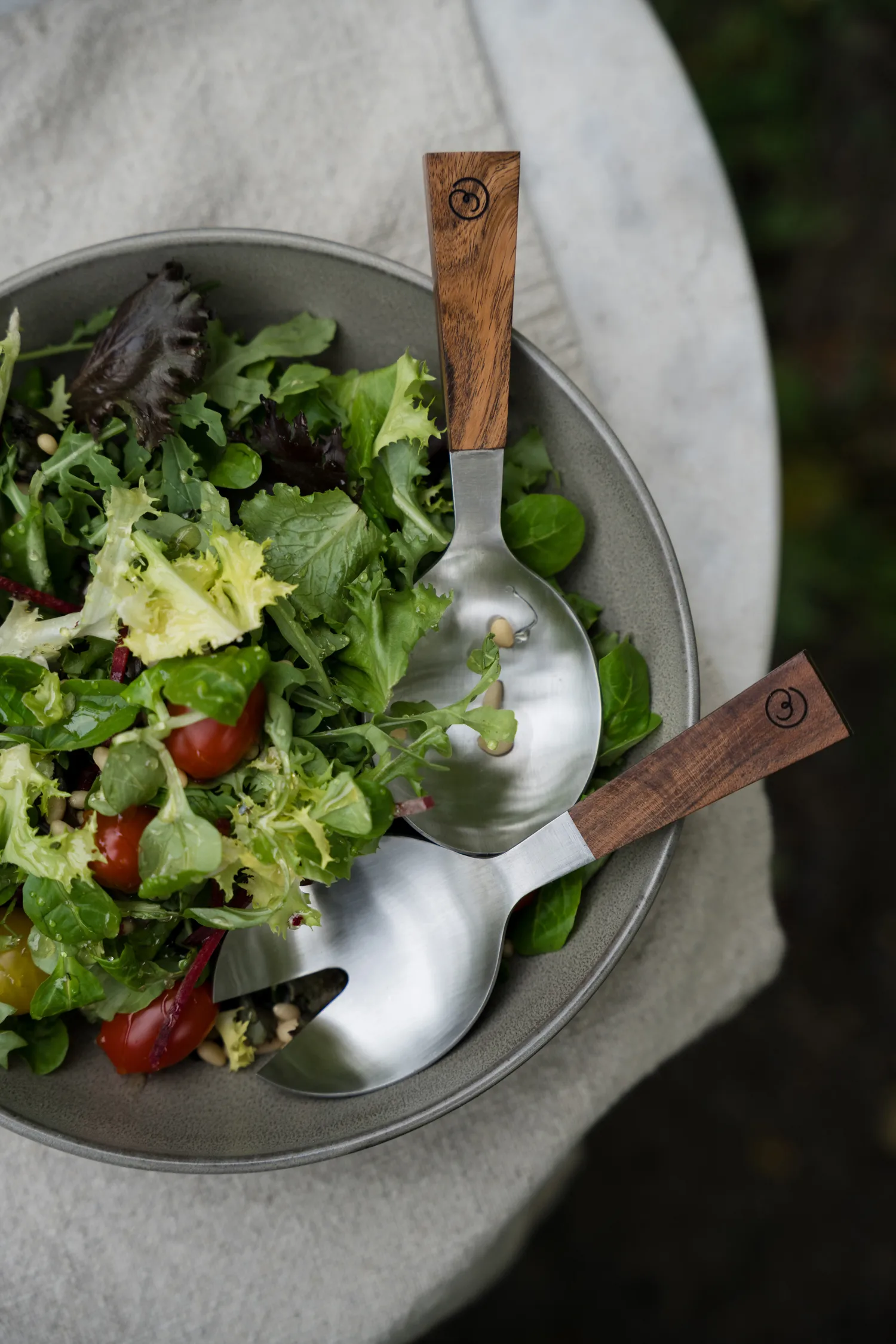 Ernst talheres de salada 2 peças, Acácia, 18 cm ERNST