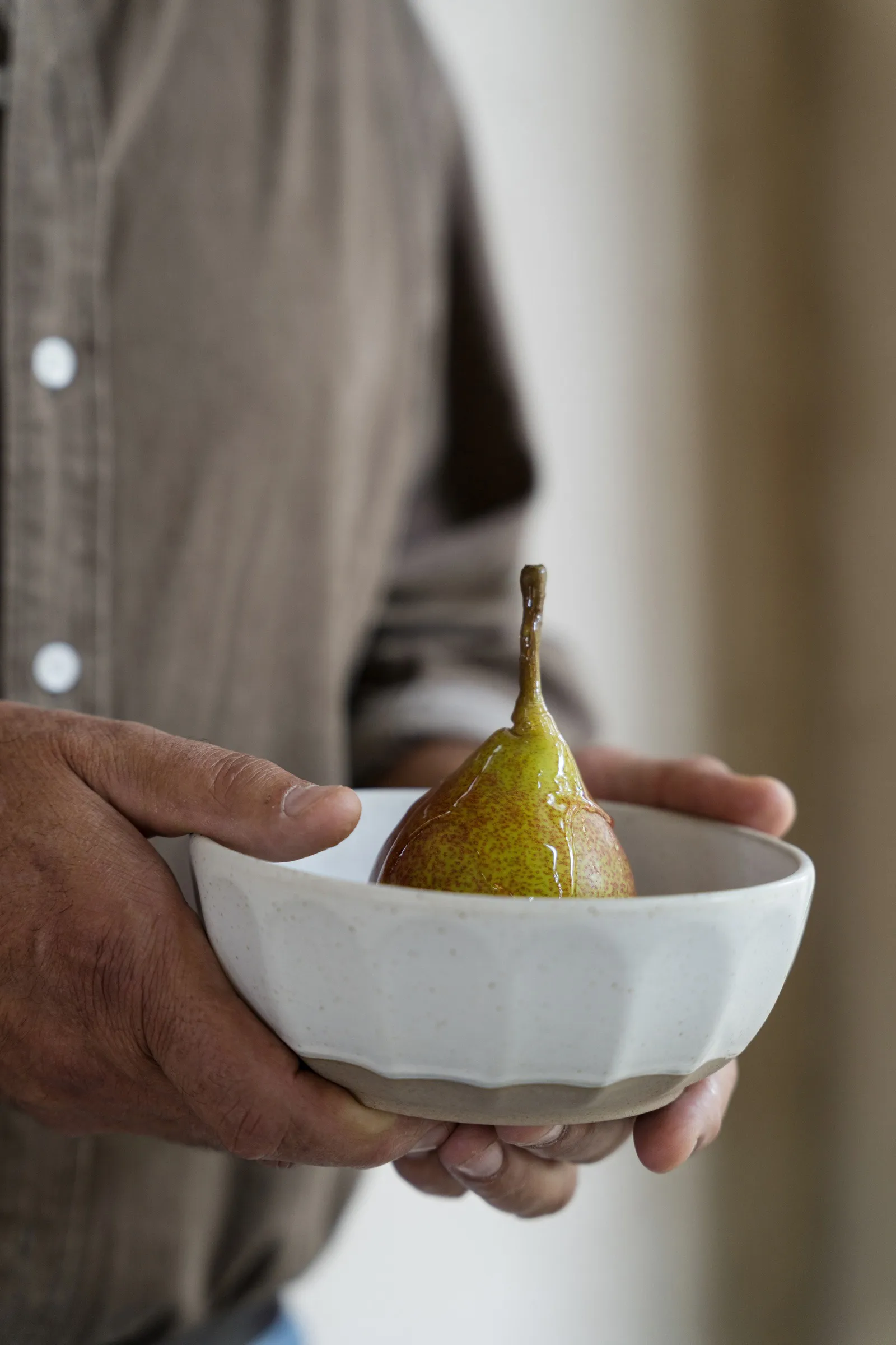 Ernst tigela em grés, Branco-natural, Ø16 cm ERNST