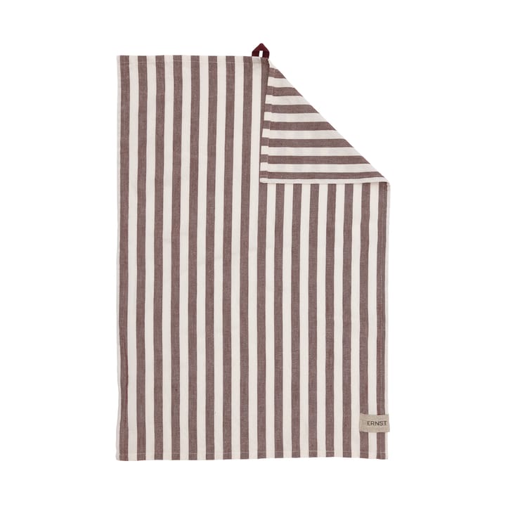 Ernst toalha de cozinha riscas longas 47x70 cm - Vermelho-branco - ERNST
