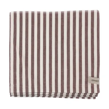 Ernst toalha de mesa às riscas 145x300 cm - Vermelho-branco - ERNST