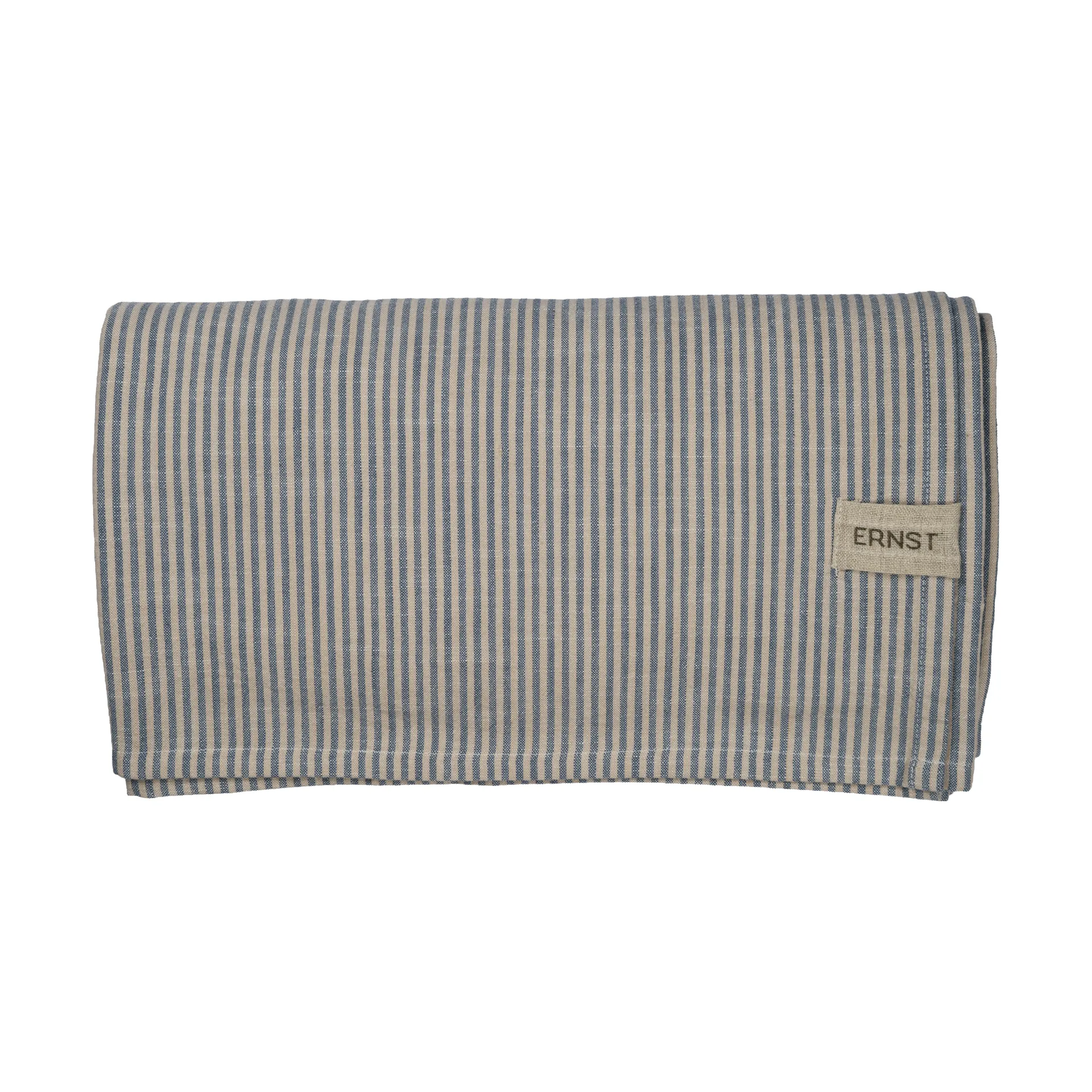 Ernst toalha de mesa às riscas finas 145x300 cm, Azul-branco ERNST