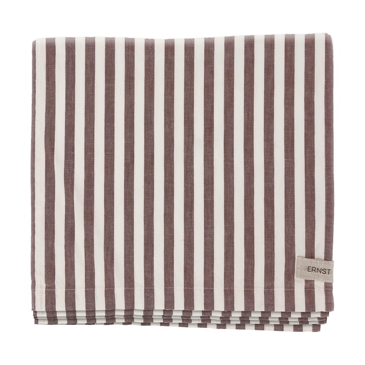 Ernst toalha de mesa listrada 145x300 cm - Vermelho-branco - ERNST