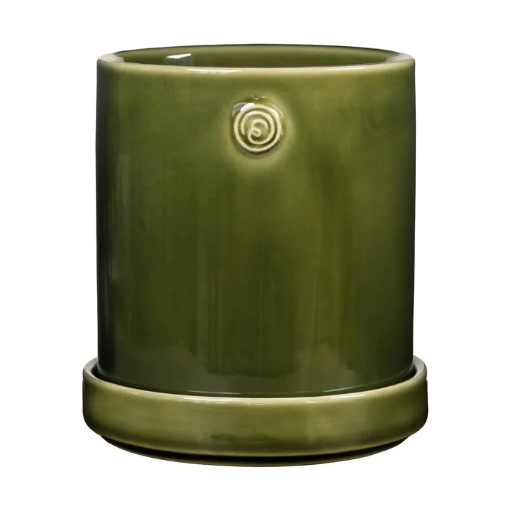 Ernst vaso com pires - Verde, Ø13x13 cm - ERNST