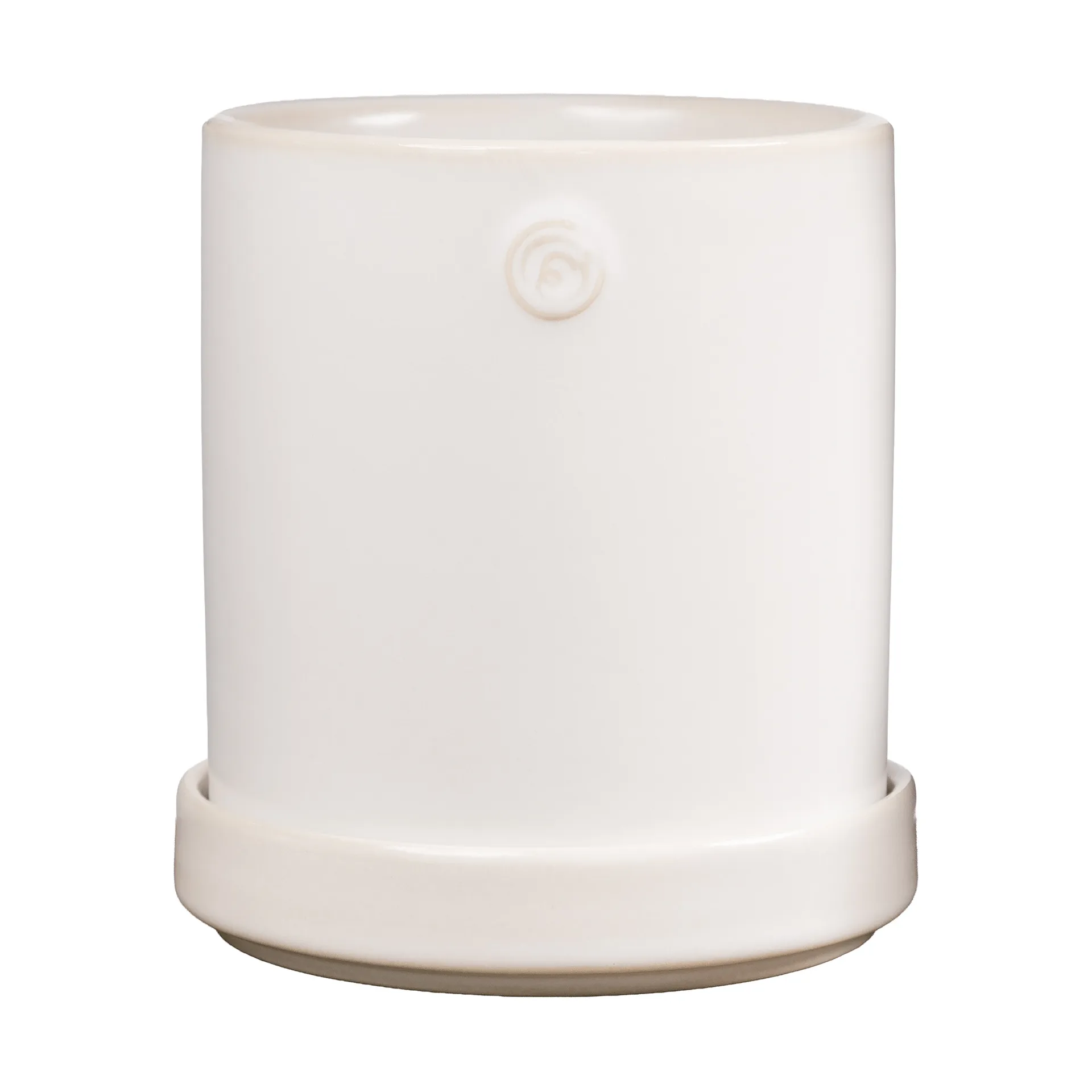 Ernst vaso com prato, Branco, Ø13x13 cm ERNST