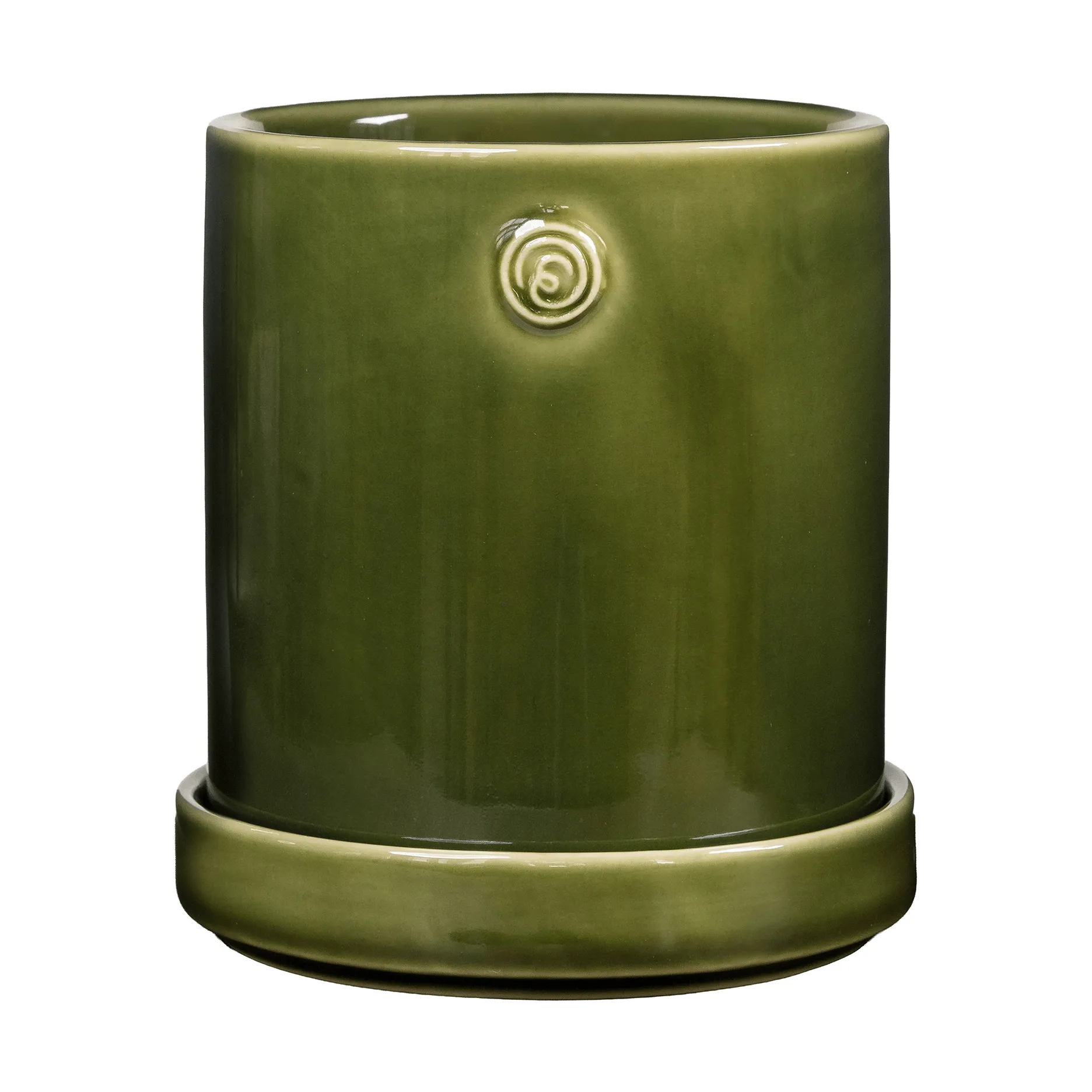Ernst vaso com prato, Verde, Ø10x11 cm ERNST