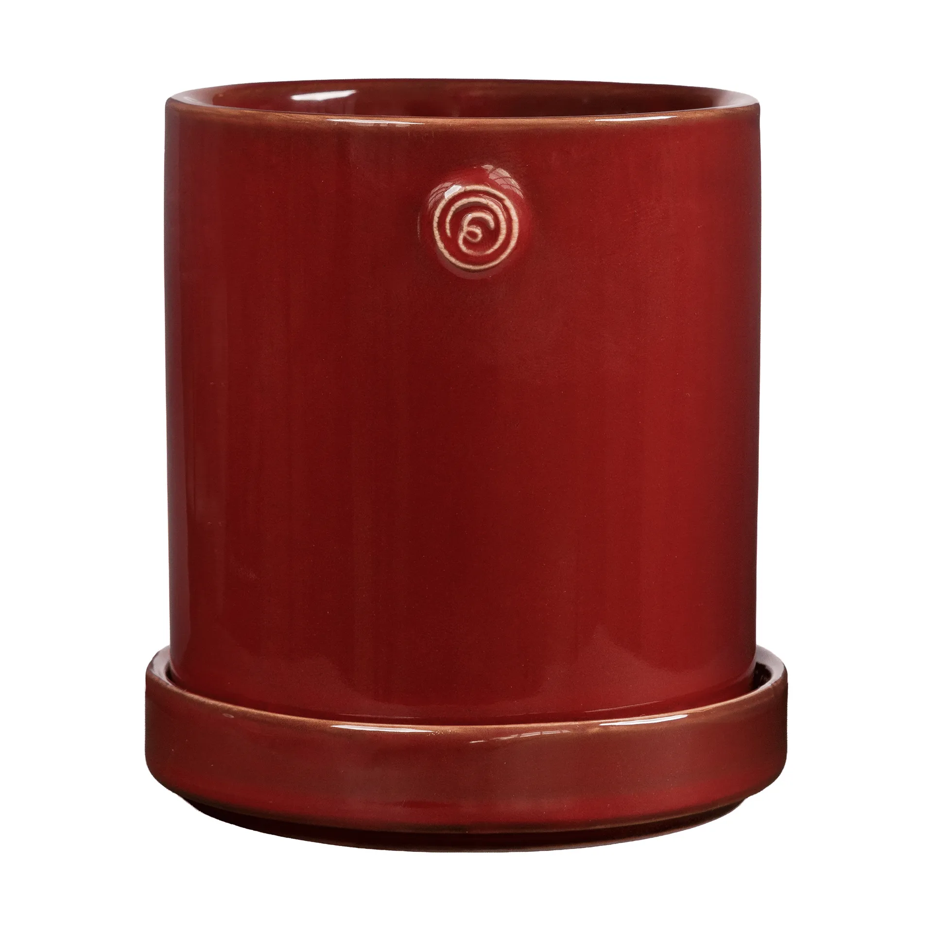 Ernst vaso com prato, Vermelho, Ø13x13 cm ERNST