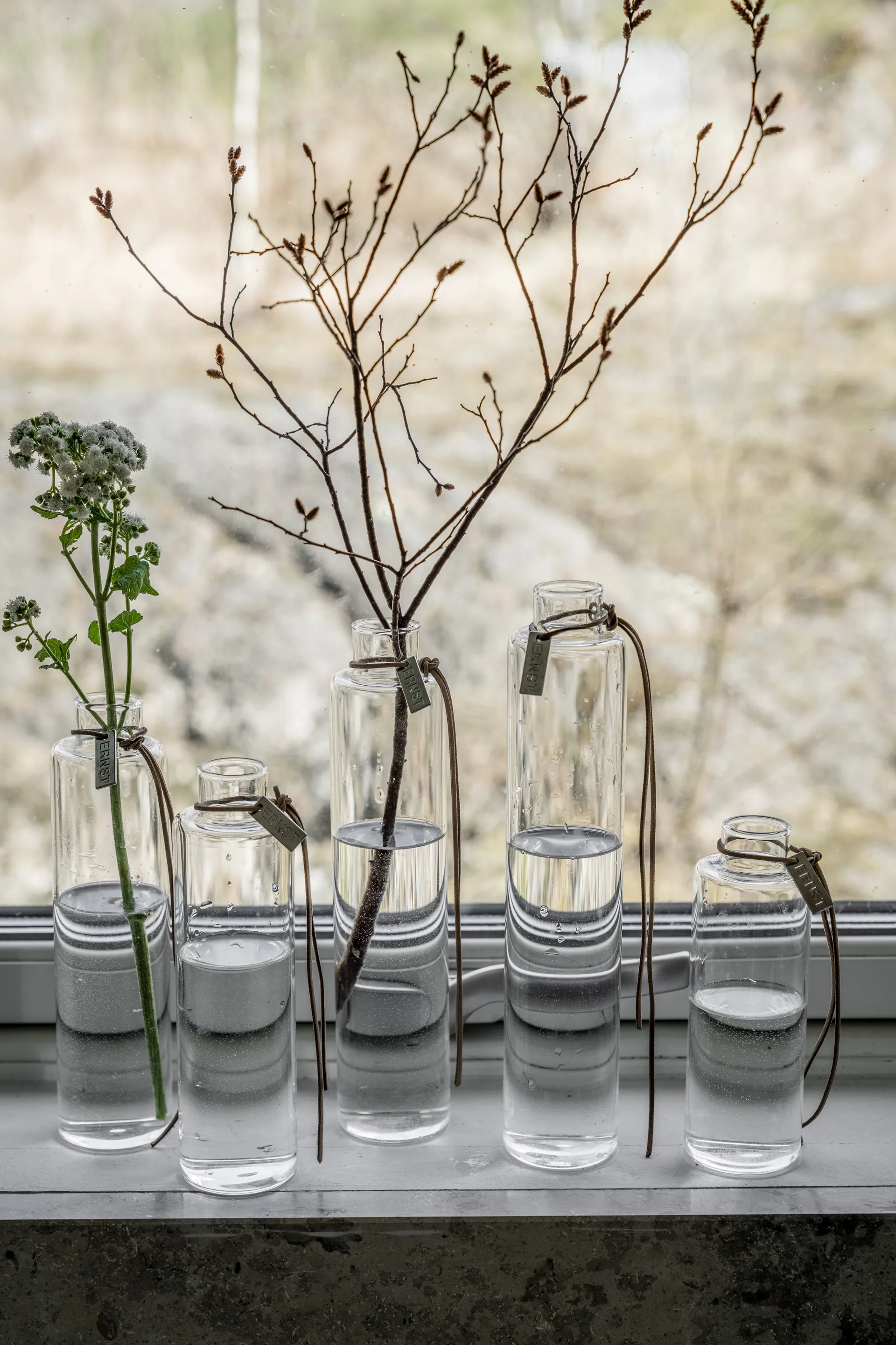 Ernst vaso de vidro Ø5 cm, A 20 cm ERNST