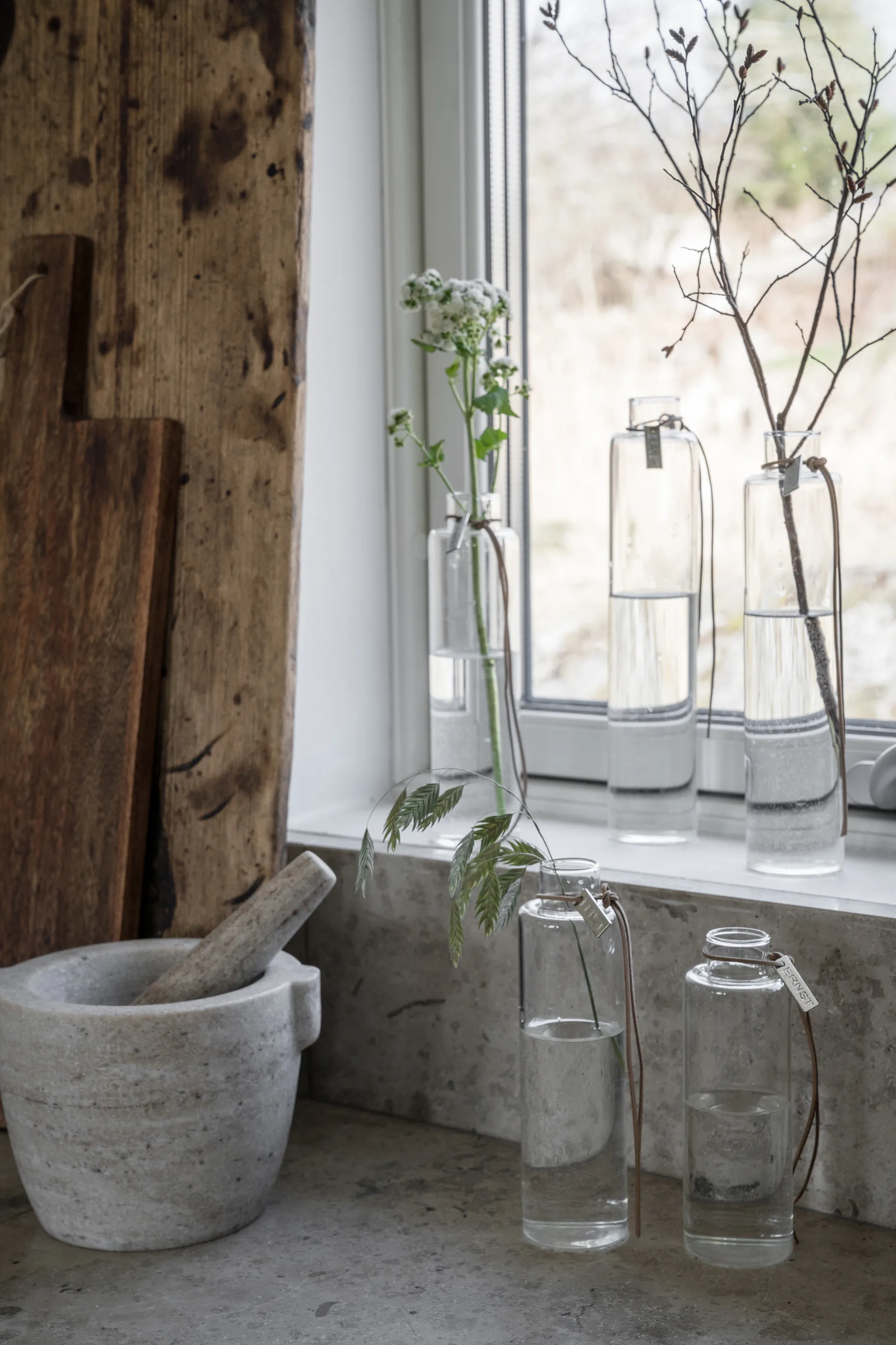 Ernst vaso de vidro Ø5 cm, A 20 cm ERNST