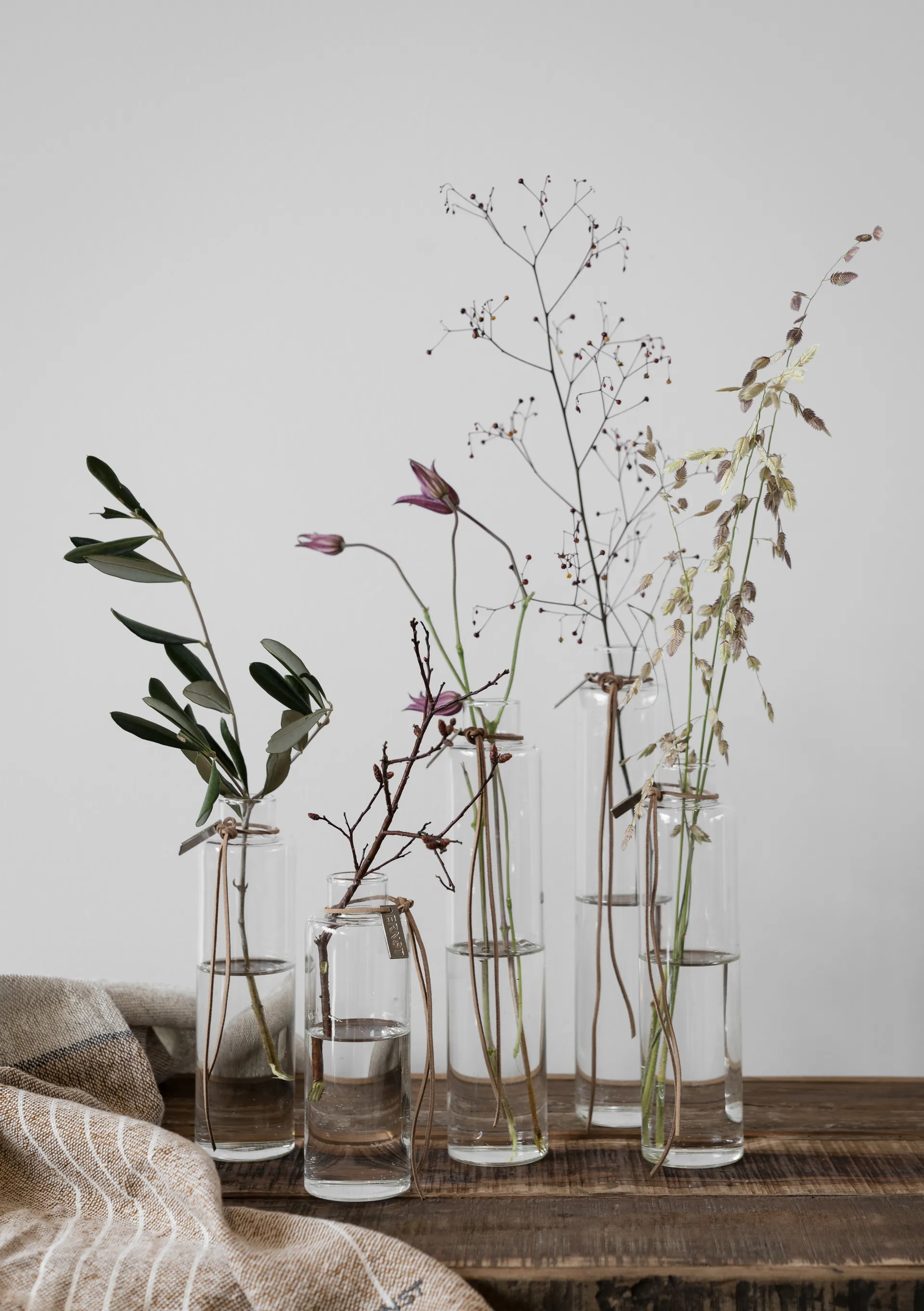 Ernst vaso de vidro Ø5 cm, Alt 25 cm ERNST