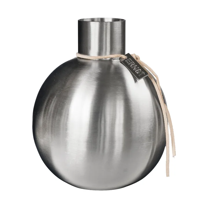 Ernst vaso em aço escovado - Ø11x13 cm - ERNST