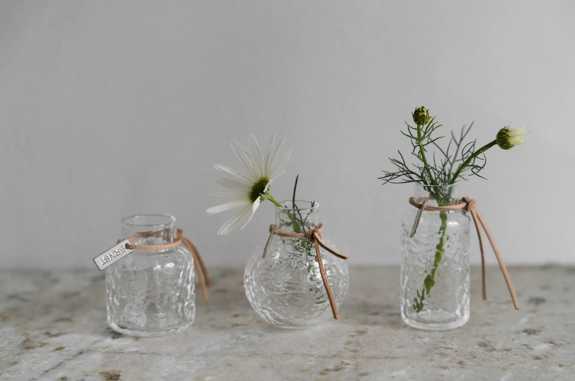 Ernst vaso estampado embalagem de presente 3 peças, Claro ERNST