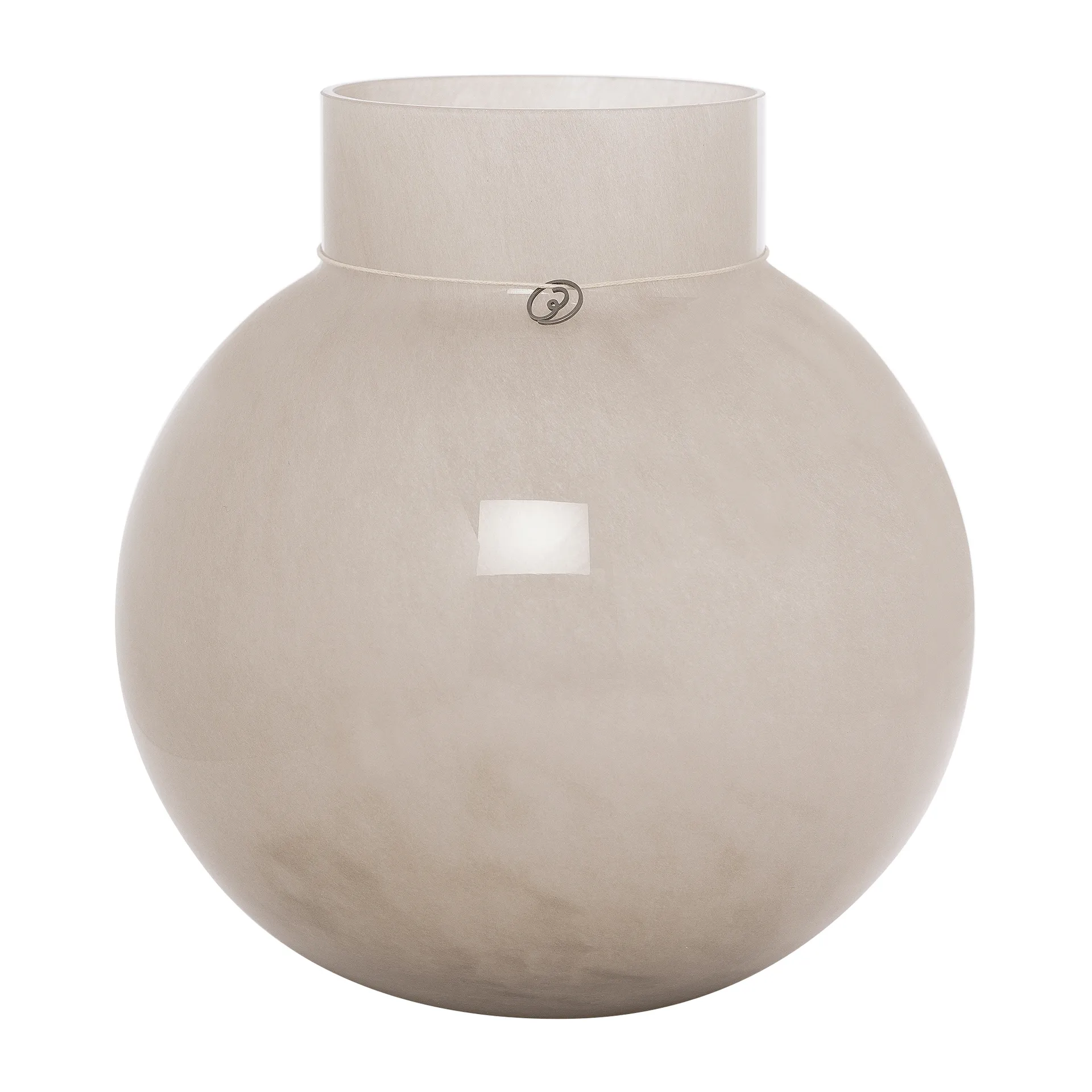 Ernst vaso redondo beige, H25 cm Ø24 cm ERNST