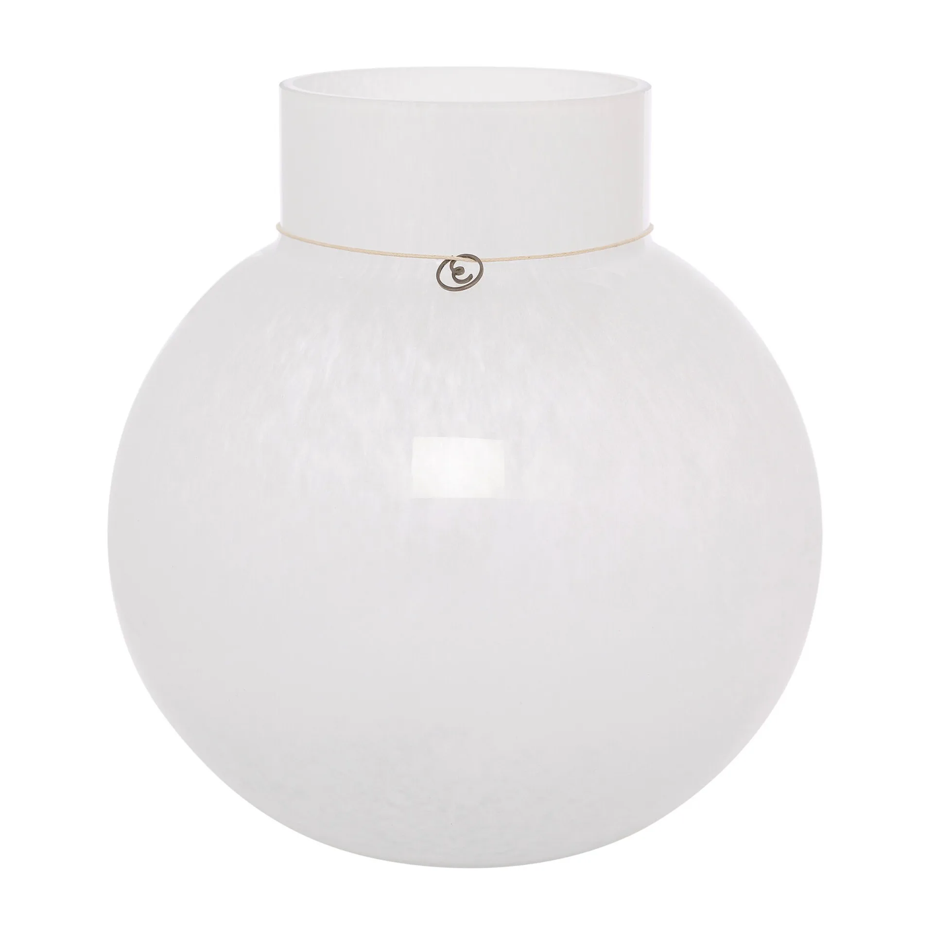 Ernst vaso redondo branco, H25 cm Ø24 cm ERNST