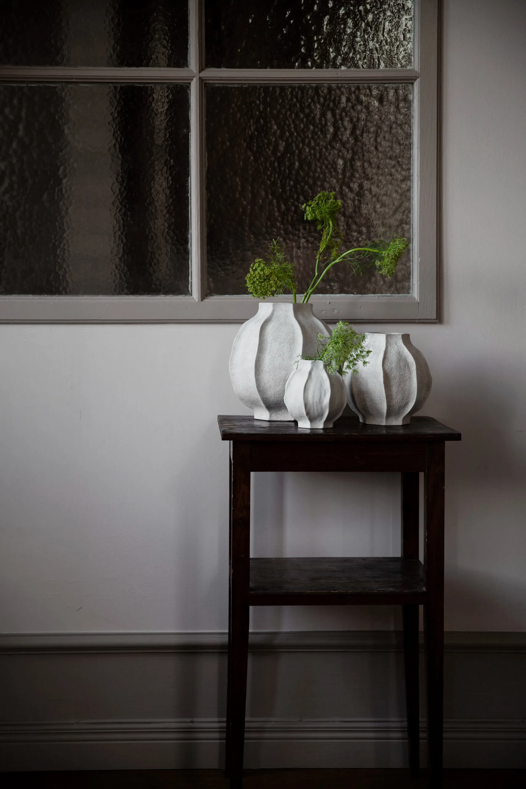 Ernst vaso riscado amolgado, H24 cm Ø24 cm ERNST