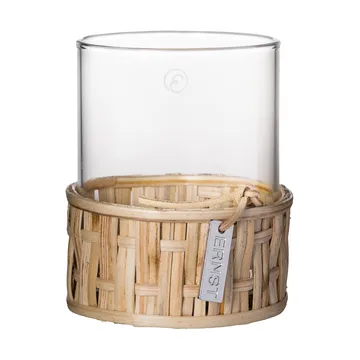 Ernst vaso/castiçal em cesto - Natural, Ø7x8,5 cm - ERNST