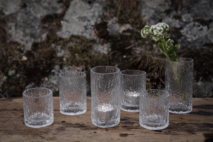 Ernst vaso/porta-vela estampado, Ø5,3x11,3 cm ERNST