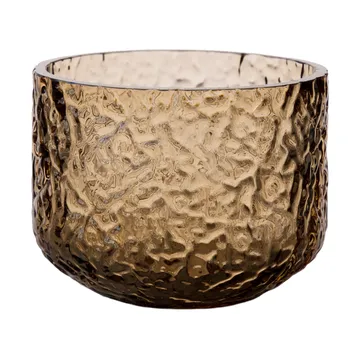 Ernst vaso/porta-vela estampado - Âmbar, Ø8x6 cm - ERNST