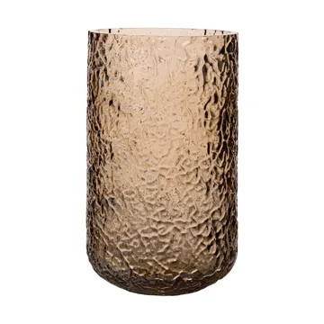 Ernst vaso/porta-vela estampado - Âmbar, Ø9x15 cm - ERNST