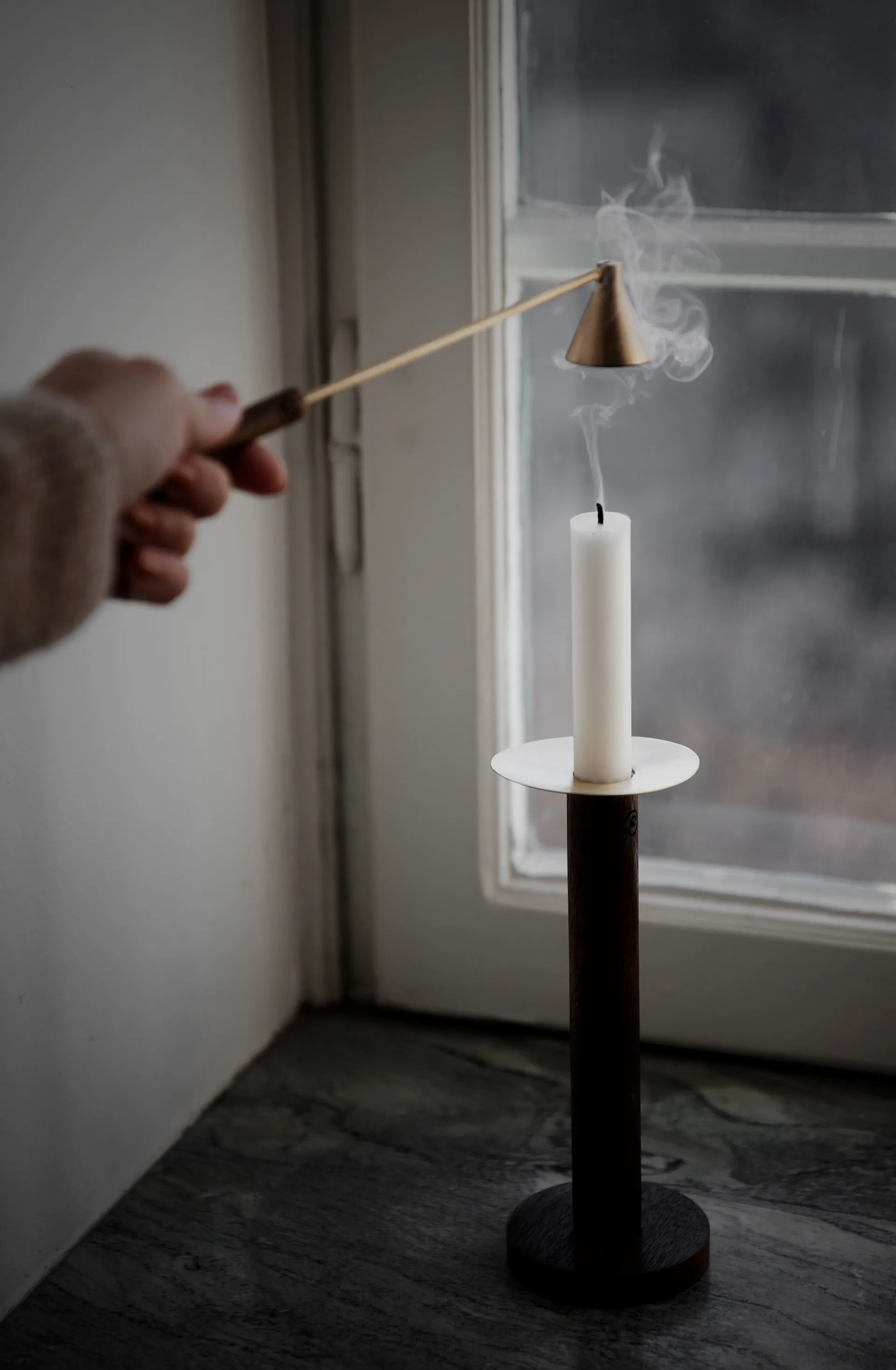 Extintor de velas Ernst, latão-madeira ERNST